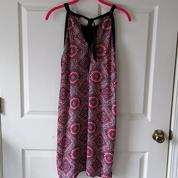 Maurices Sleeveless Shift Dress Black Boho Print - Picture 4 of 8